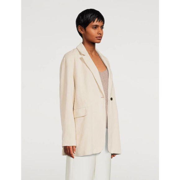 NEW Birgitte Herskind Wilma Coffee Single Front Button Oversized 42 Blazer - Picture 2 of 10